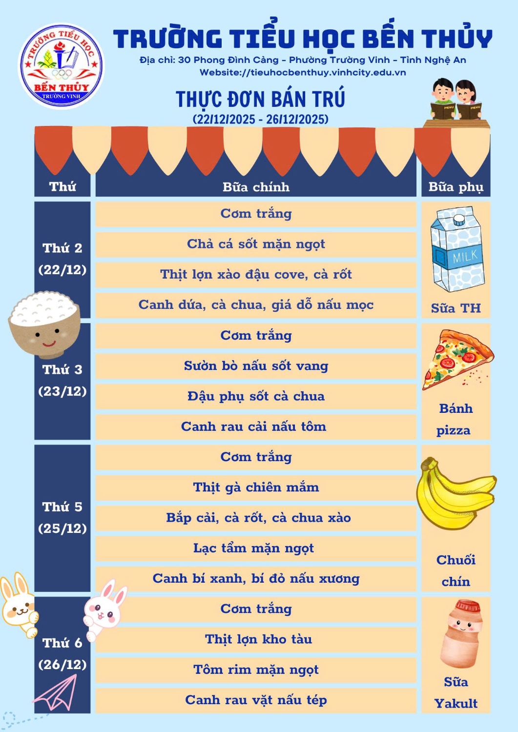 THỰC ĐON BÁN TRÚ TUẦN 16