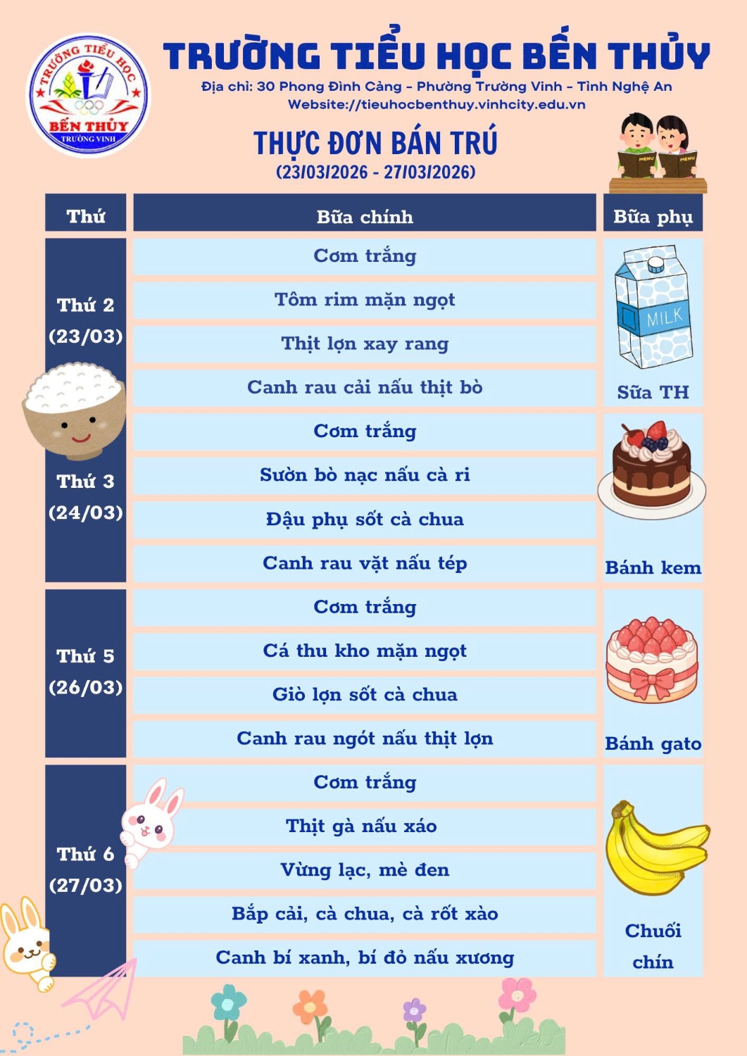 THỰC ĐON BÁN TRÚ TUẦN 28